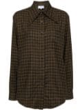 Collina Strada plaid-check flannel shirt - Brown