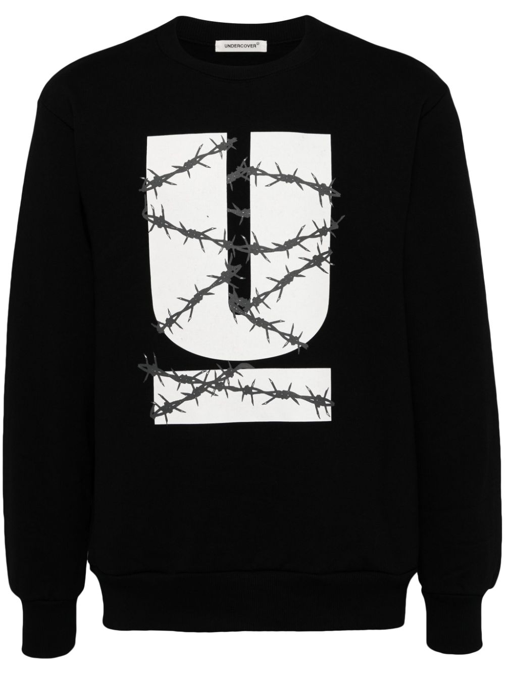 Undercover Logo-print Cotton Sweatshirt In Black