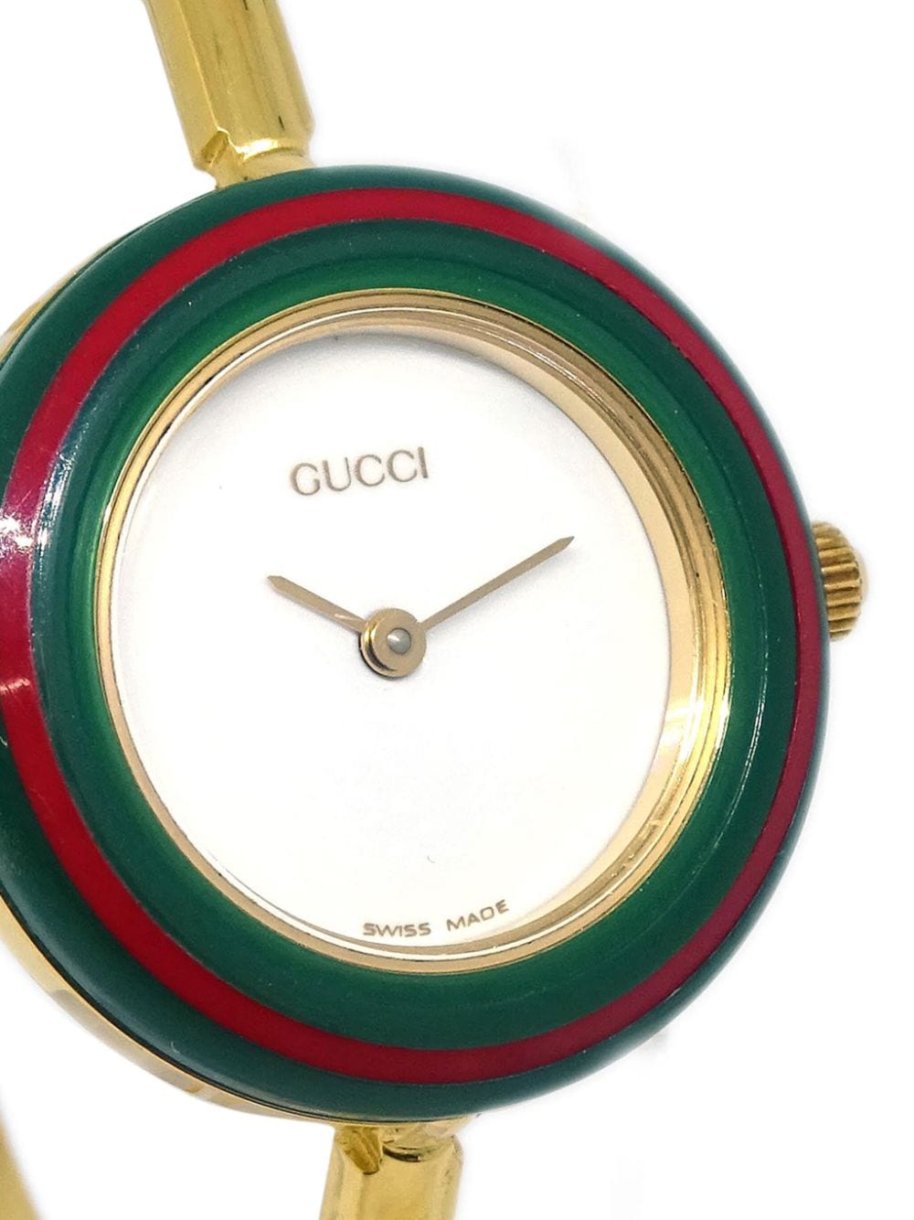 Gucci Pre-Owned 1990-2000s pre-owned Chameleon 25 mm horloge - Wit