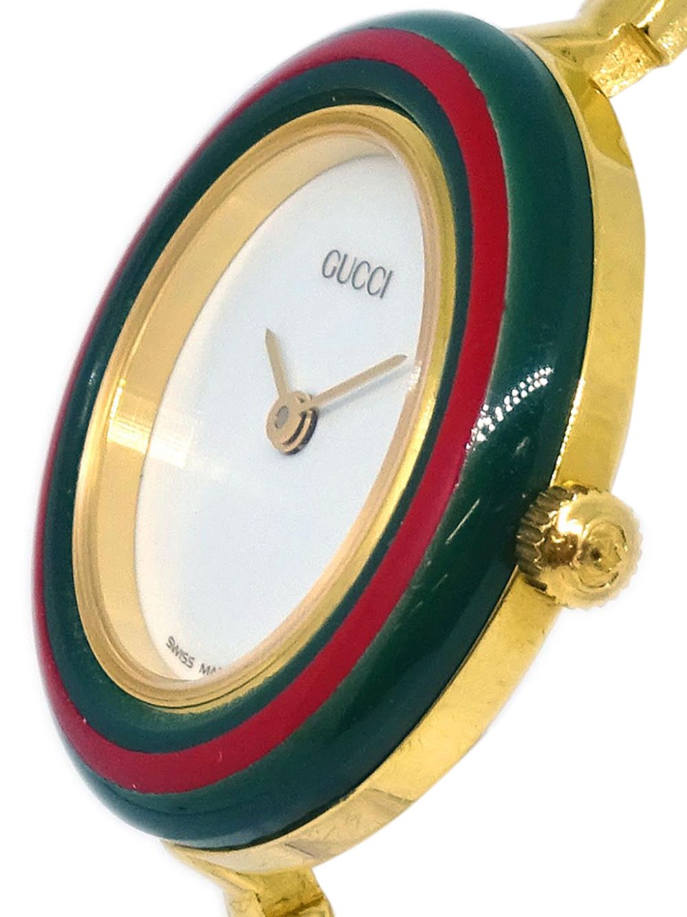 Gucci Pre-Owned 1990-2000s pre-owned Chameleon 25 mm horloge - Wit