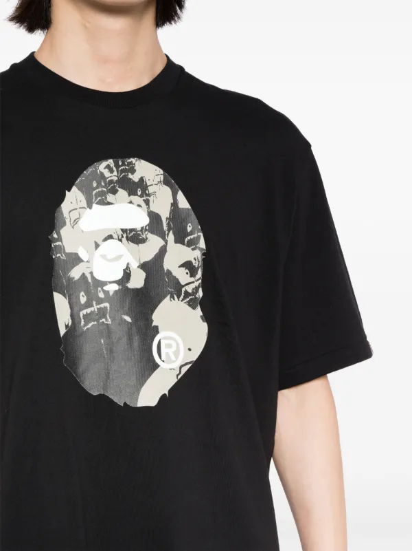 A BATHING APE® グラフィック Tシャツ | ブラック | FARFETCH JP