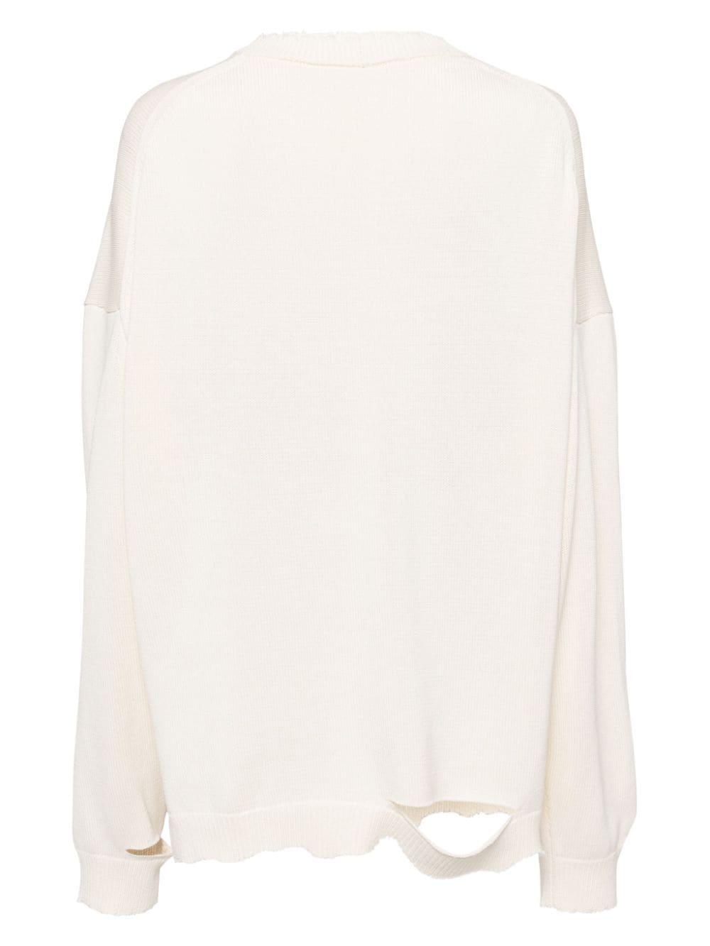 Helmut Lang distressed jumper - Beige