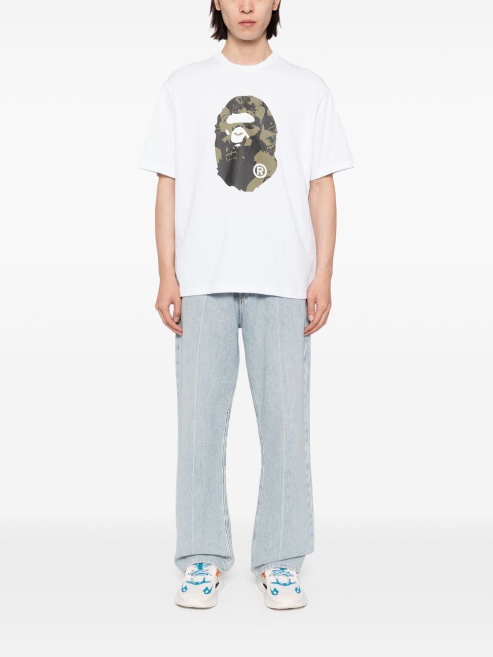 A BATHING APE® T-shirt met grafische print - Wit