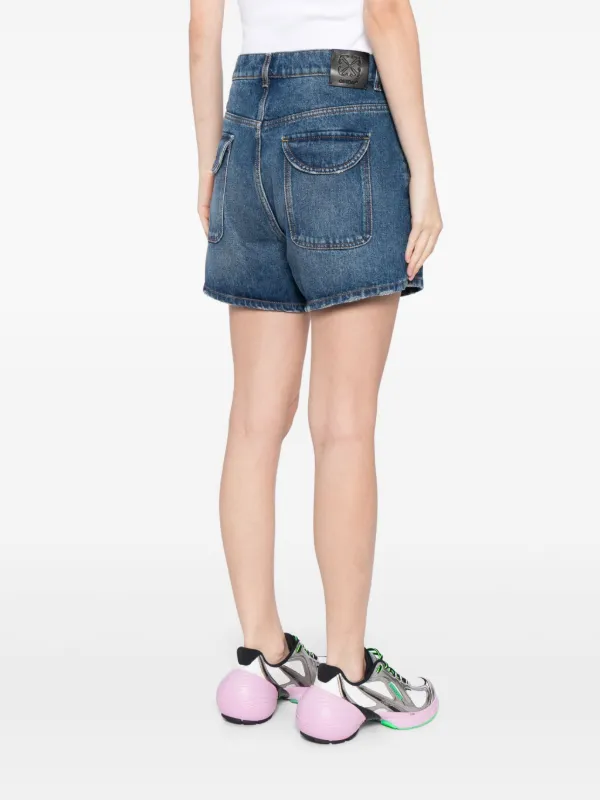 【Off-White】 デニムドールショーツ ブルー 【オフホワイト】 Off-White デニムショーツ | ブルー | FARFETCH JP