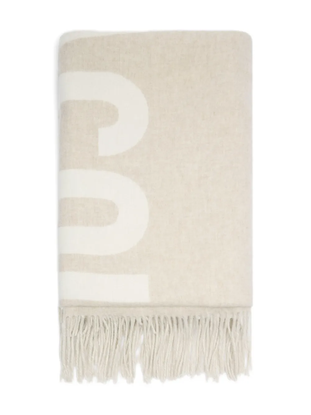 Jacquemus Sjaal met logo-jacquard Beige