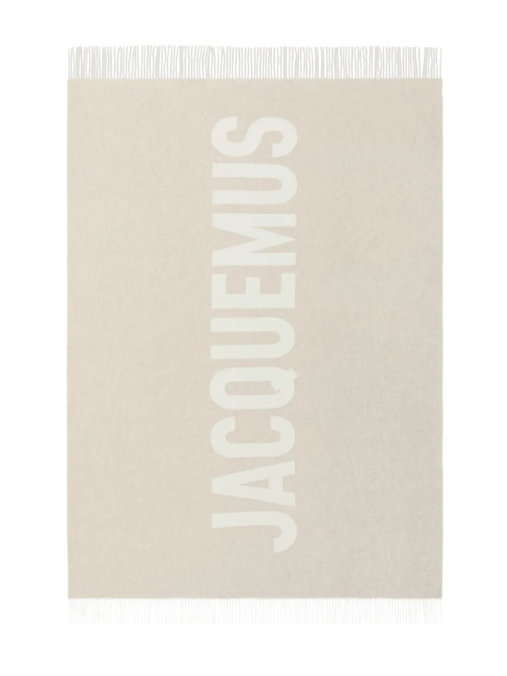 Jacquemus Sjaal met logo-jacquard Beige