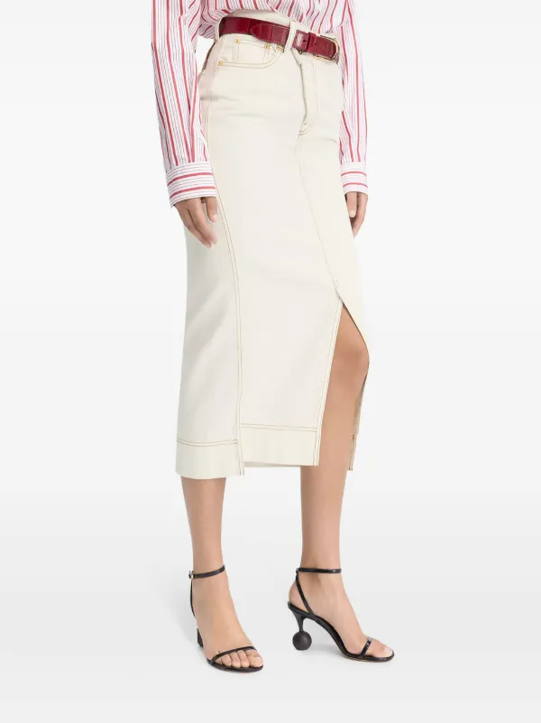 Jacquemus La Jupe de-Nîmes スカート | ニュートラル | FARFETCH JP