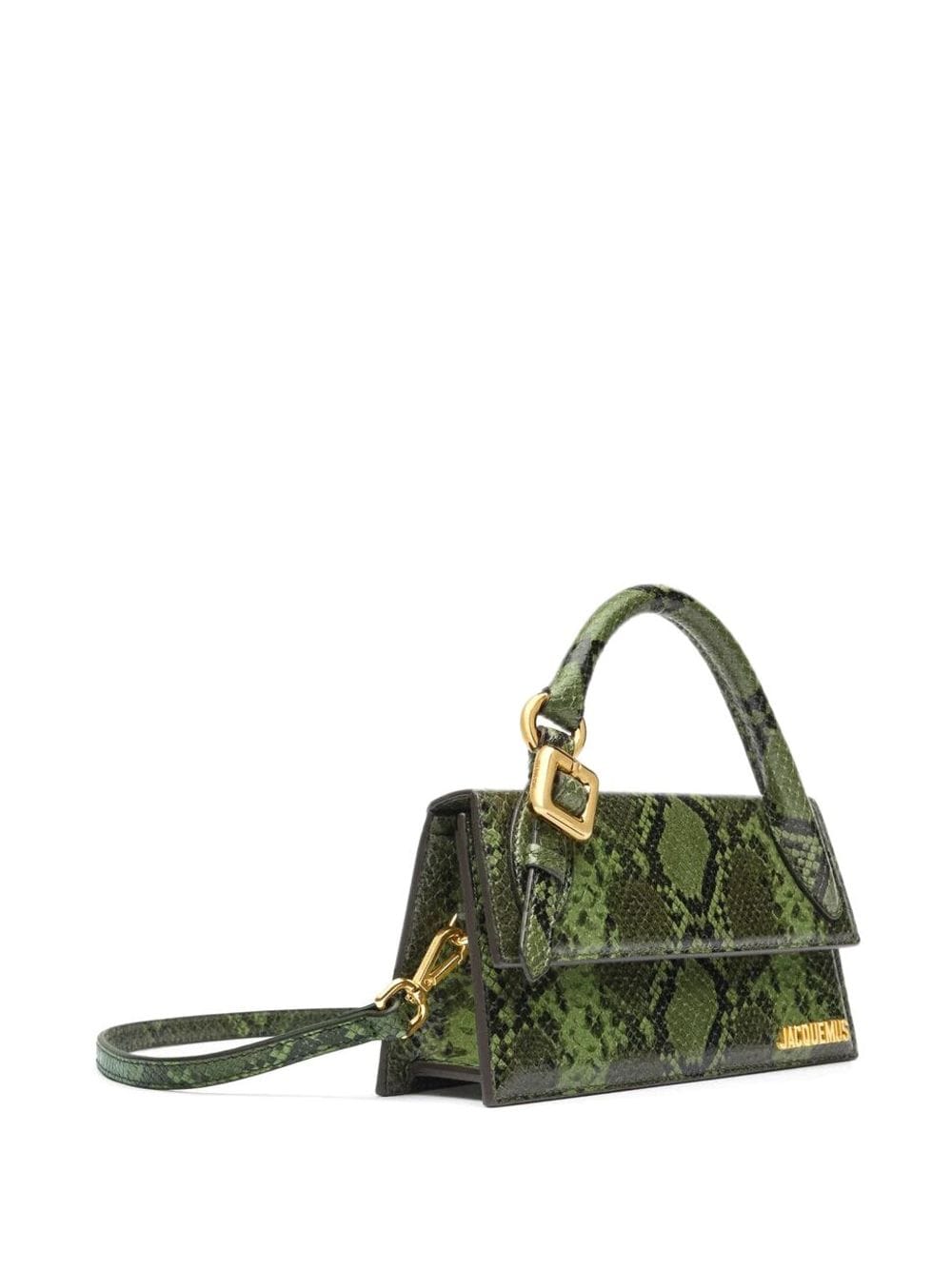 Shop Jacquemus Le Chiquito Long Boucle Tote Bag In Green