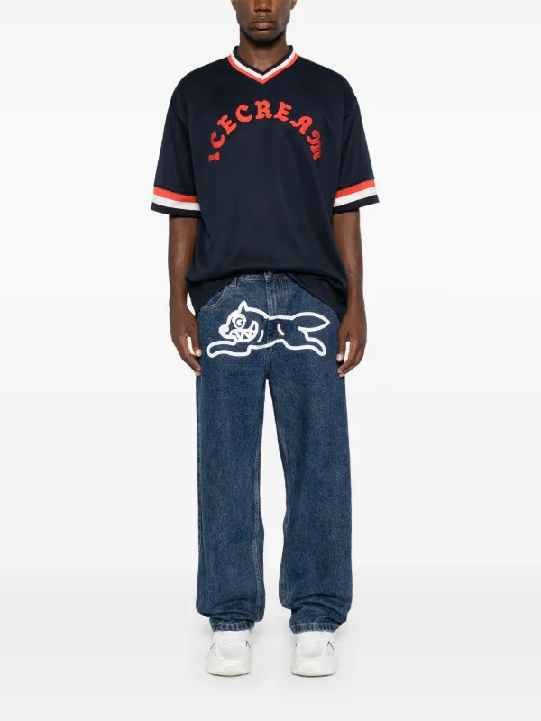 ICECREAM Running Dog Double Scoop Straight Jeans | Blue | FARFETCH JO