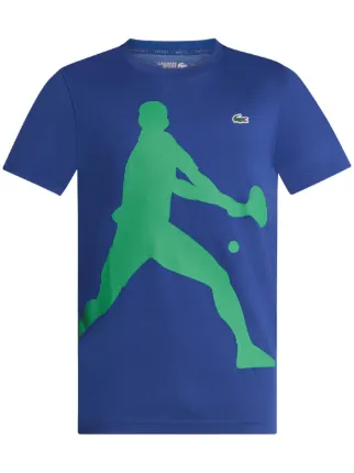 ラコステ テニスウェアNOVAK DJOKOVIC／ネームレタードTシャツ TENNIS X NOVAK DJOKOVIC blue T-shirt brand LACOSTE