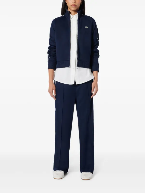 Lacoste Piqué Track Pants Blue FARFETCH