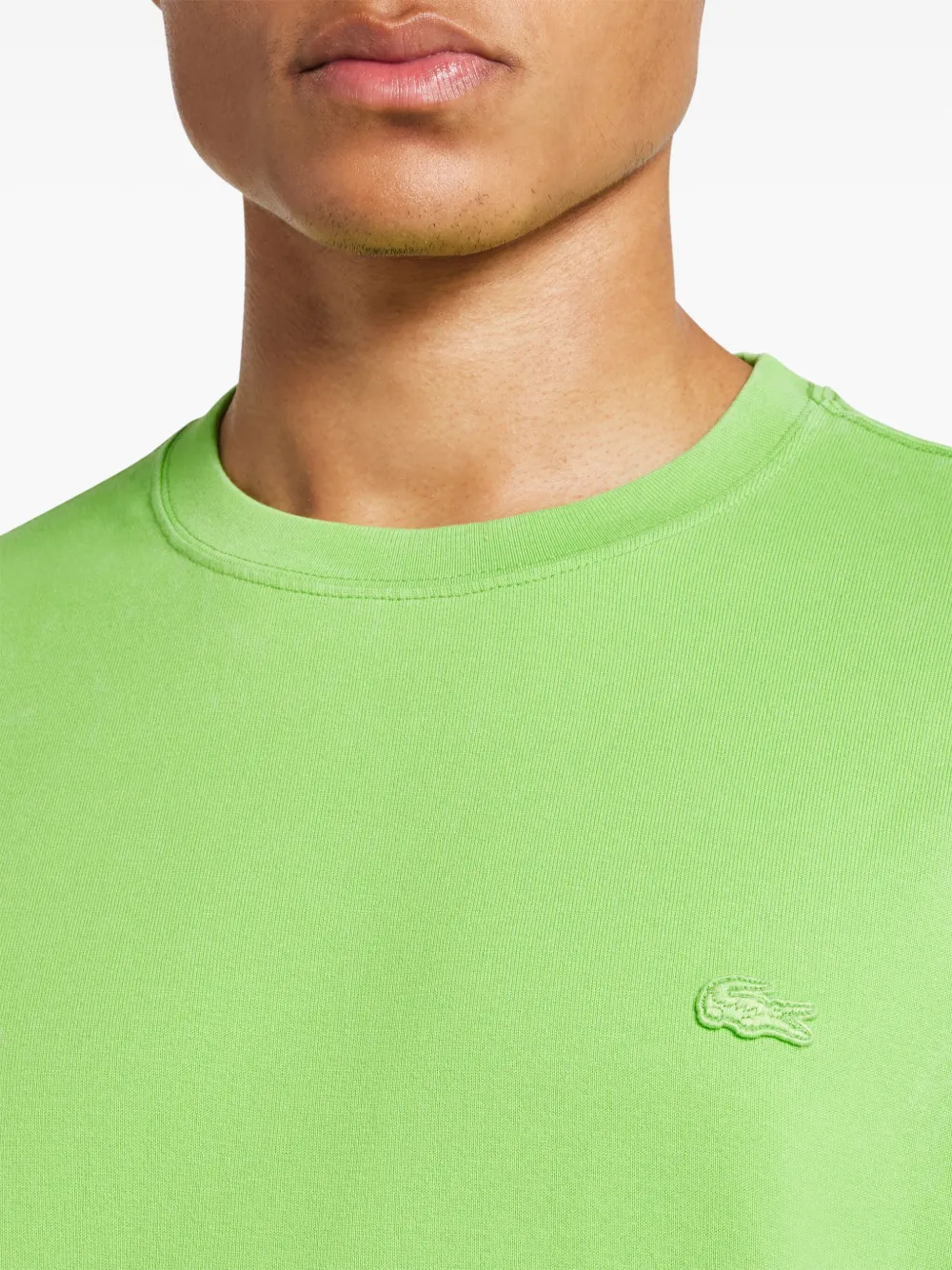 Lacoste T-shirt met logopatch Groen