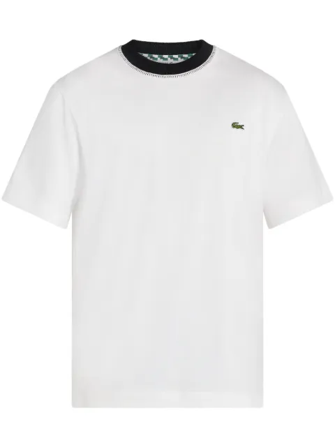 Lacoste playera con aplique del logo