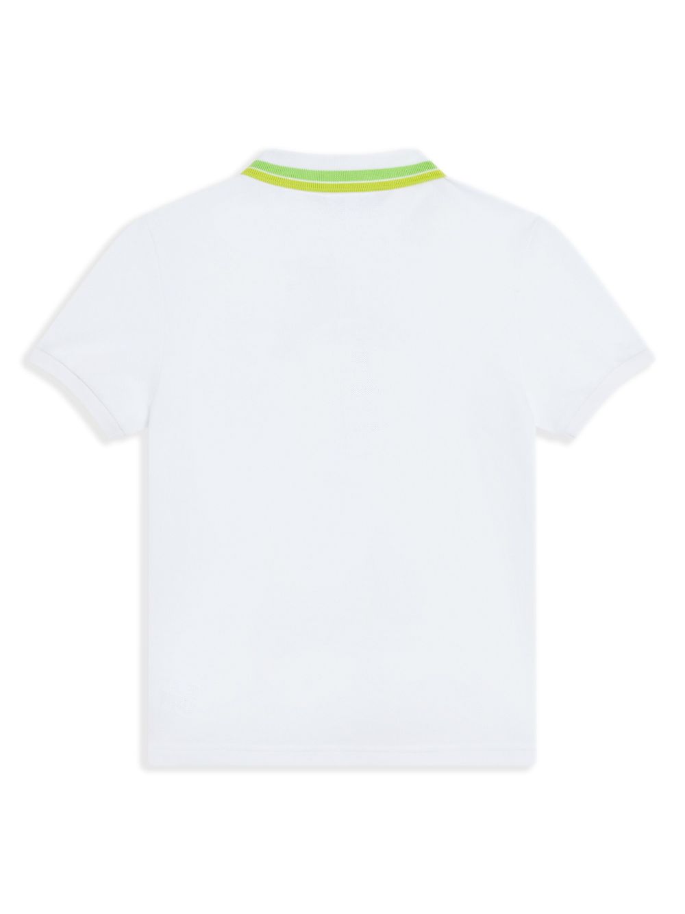 Lacoste striped-collar polo shirt - White