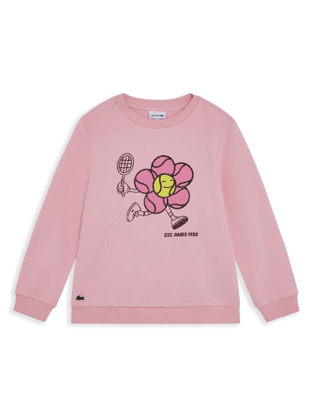 Lacoste graphic-print sweatshirt - Pink