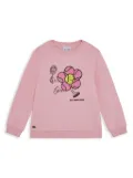 Lacoste graphic-print sweatshirt - Pink