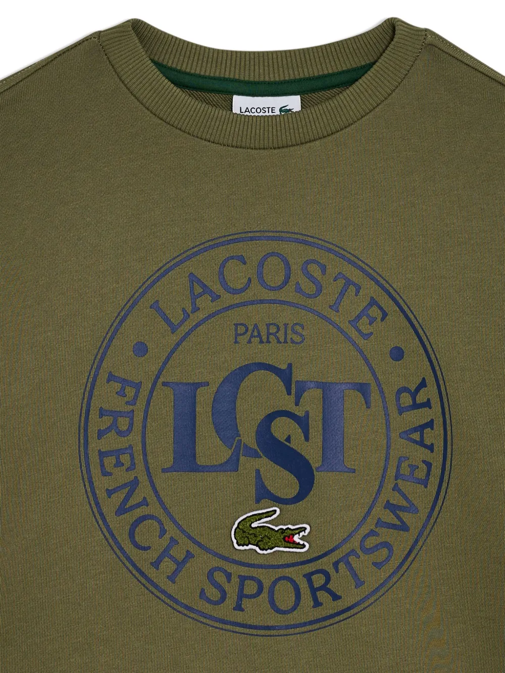 Lacoste Sweater met logo Groen