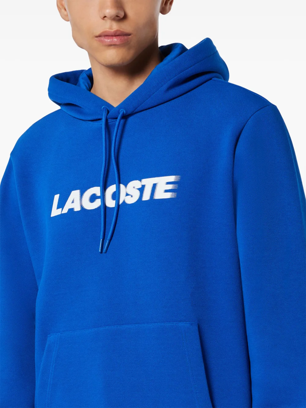 Lacoste Hoodie met logoprint Blauw