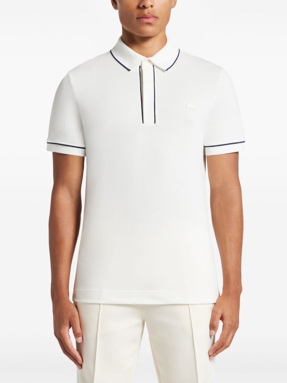 Shop Lacoste Paris Polo Shirt In White