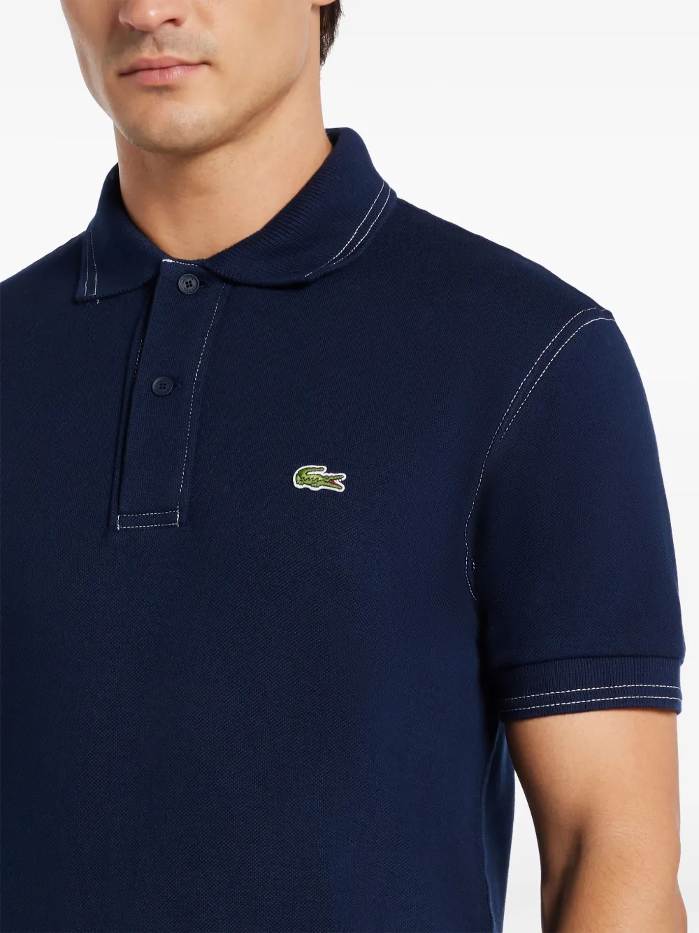 Lacoste Poloshirt met logopatch Blauw