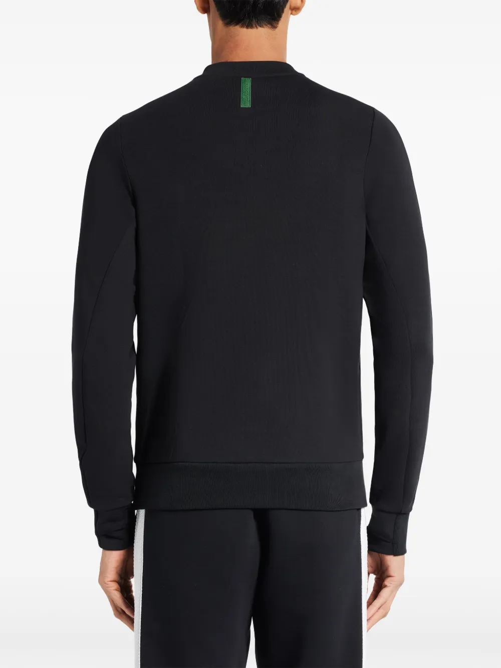 Lacoste Fleece sweater met opgestikte zak Zwart