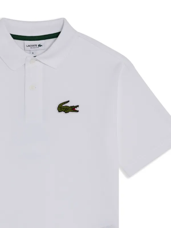 Lacoste Kids Petit Piqué Polo Shirt White FARFETCH