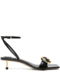 Jacquemus 40mm Les Regalo leather sandals - Black