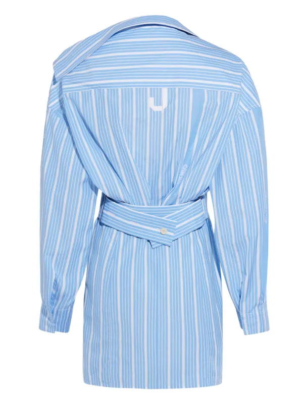 JACQUEMUS 24SS ドレス-ロング ブルー系 Jacquemus ストライプ ドレス | ブルー | FARFETCH JP