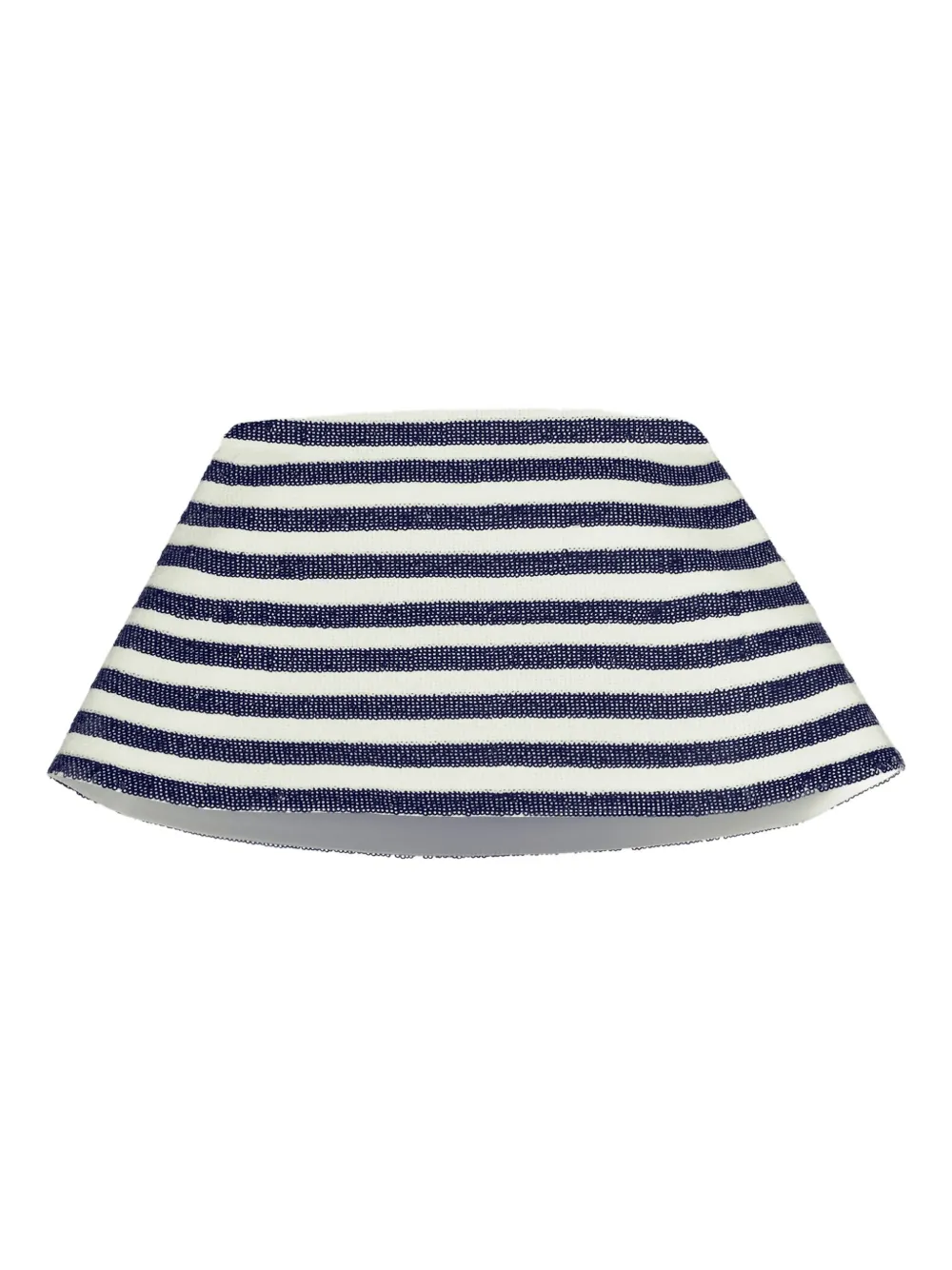 Jacquemus The Spezia sequin-striped strapless top | White | Image 1