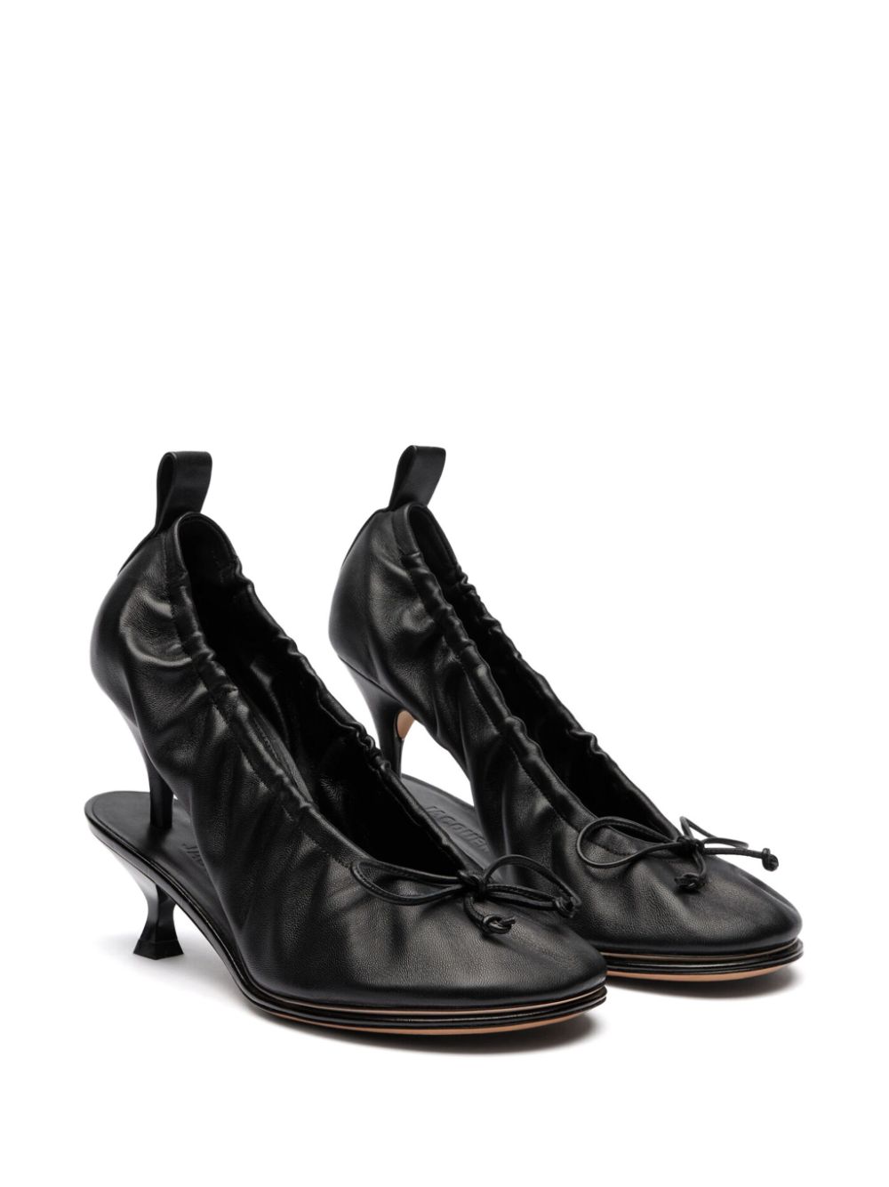 Jacquemus 110mm Les Doubles Ballerines pumps - Zwart