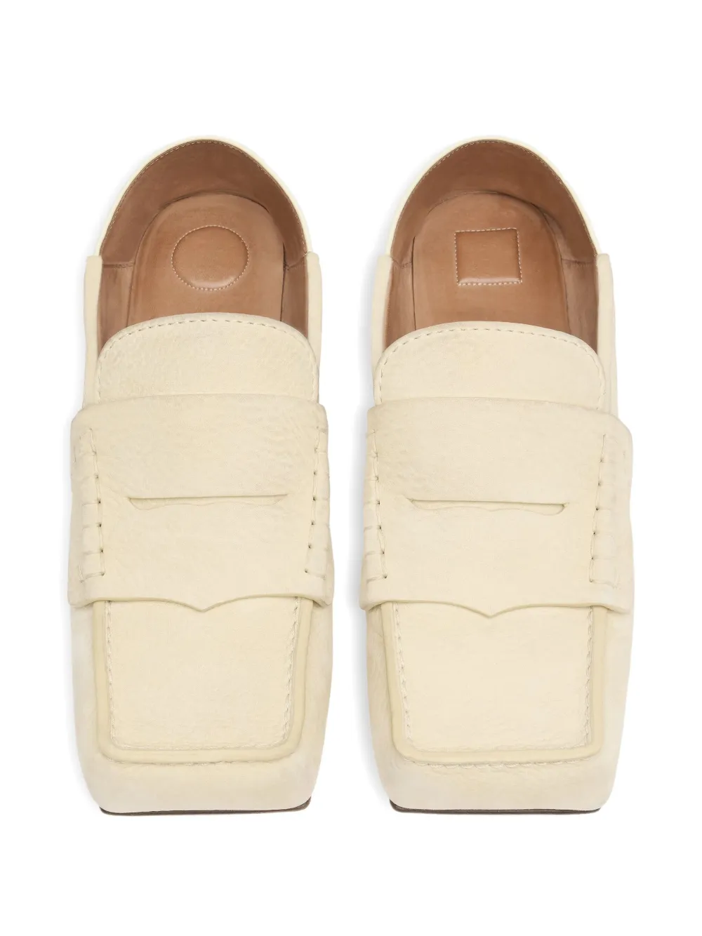 Jacquemus Carré loafers Beige