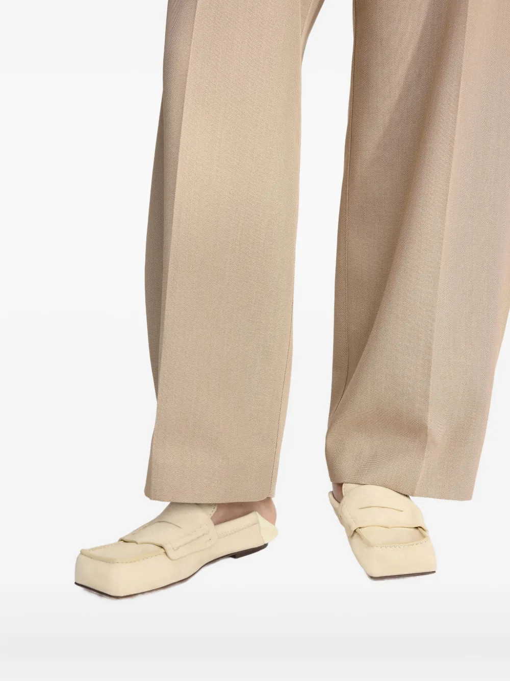 Jacquemus Carré loafers Beige