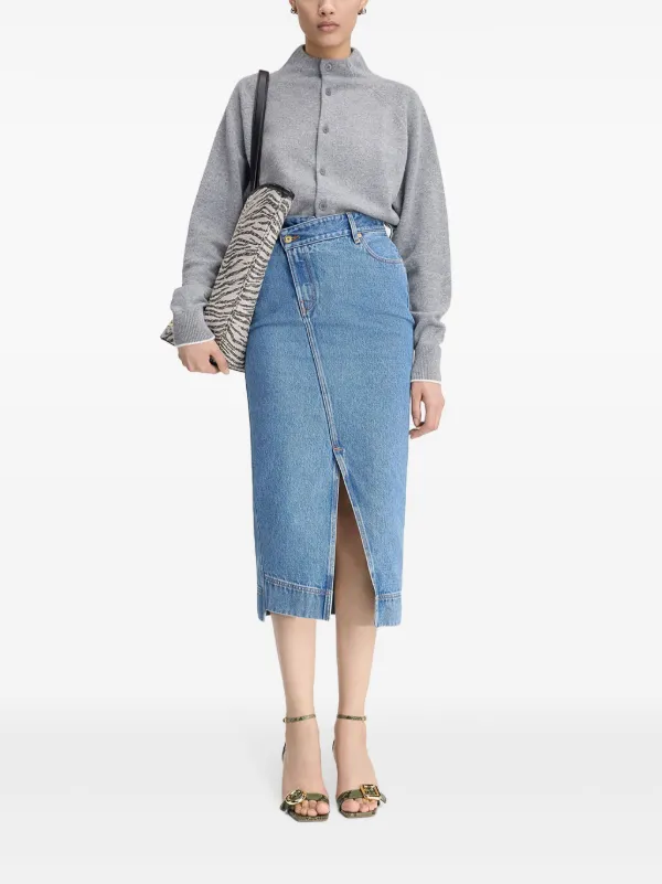 La jupe Escala knitted maxi skirt in black - Jacquemus
