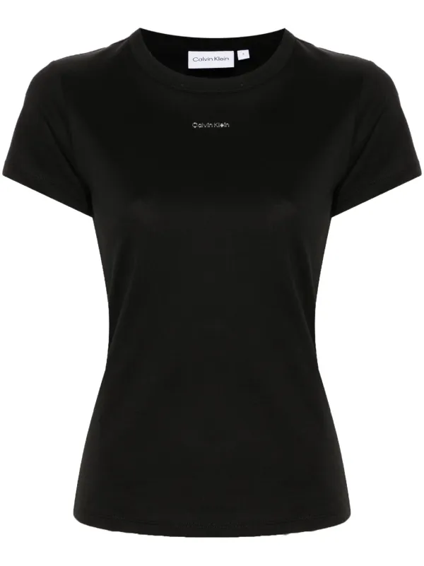 Women's black calvin klein t shirt top