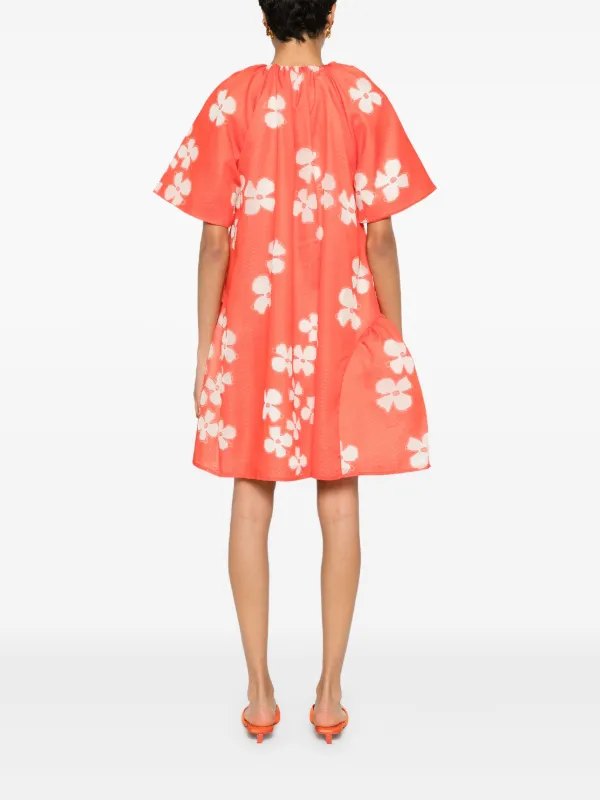 stine goya orange dress Stine Goya Sofie Strap cut-out Maxi Dress | Orange