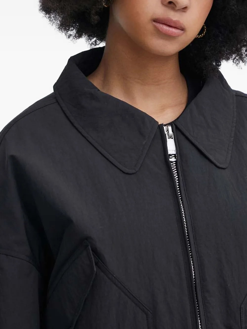 DKNY Jack met kraag en rits Zwart