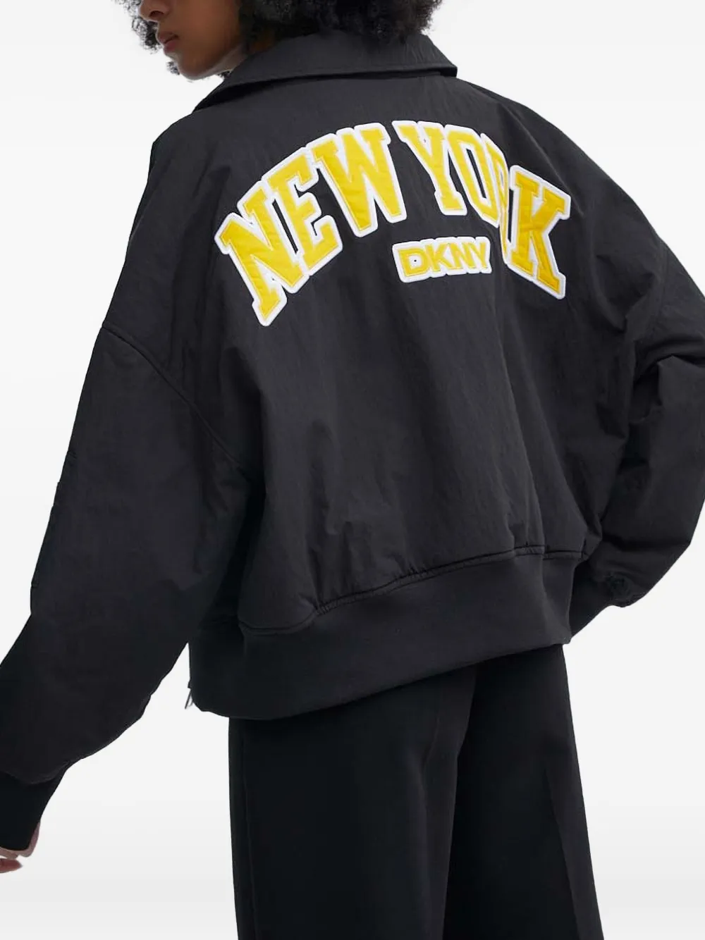 DKNY Jack met kraag en rits Zwart