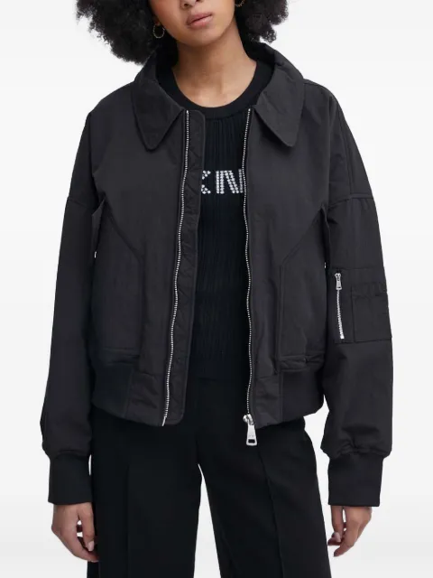 DKNY collared zip jacket