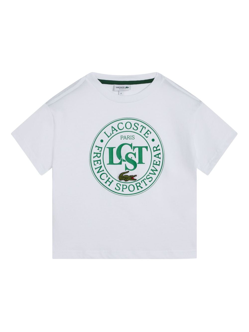 Lacoste Kids logo-print T-shirt - Bianco