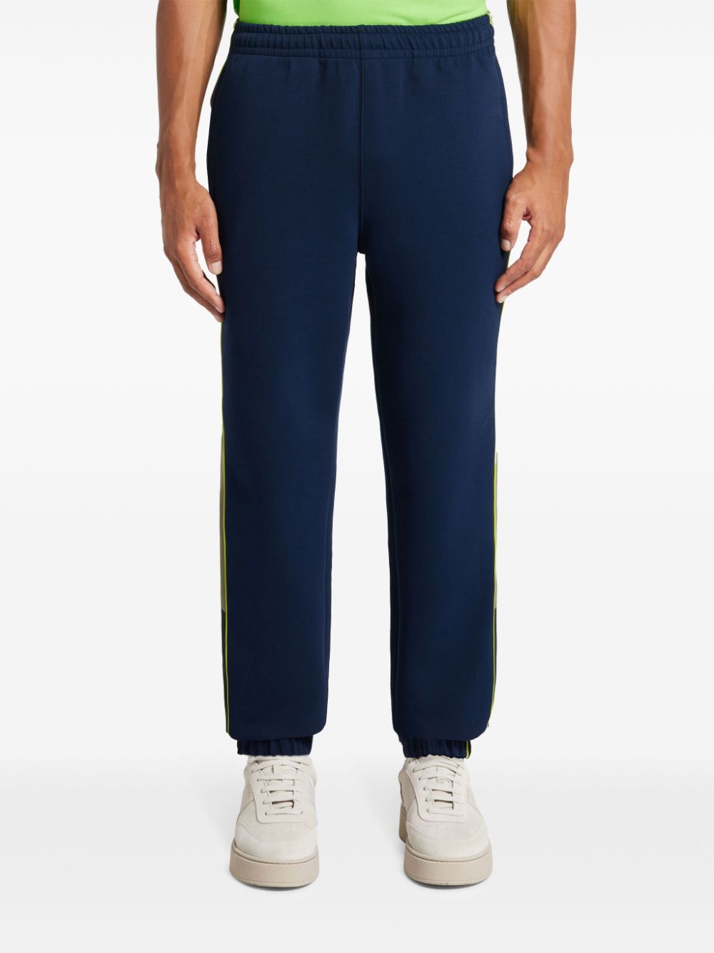 Shop Lacoste Logo-patch Track Pants In Blue