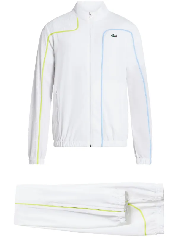Lacoste colour block Tennis Tracksuit White FARFETCH AU