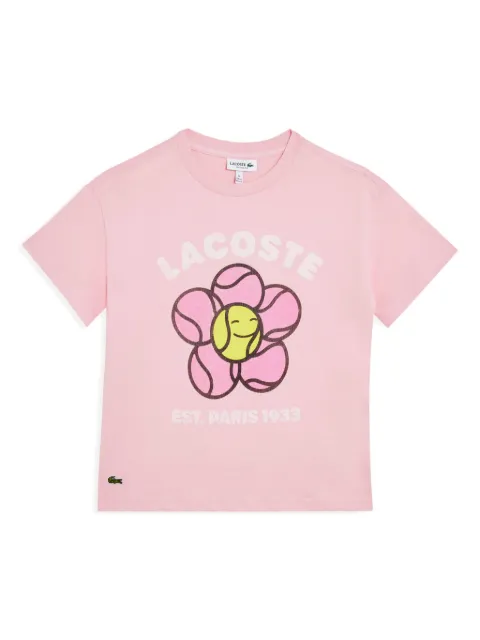 Lacoste floral-print cotton T-shirt