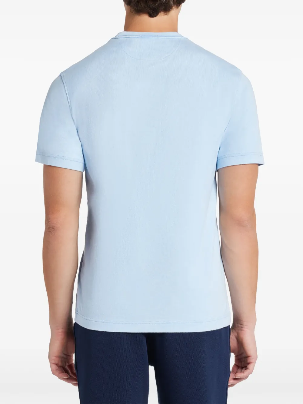 Lacoste T-shirt met logopatch Blauw
