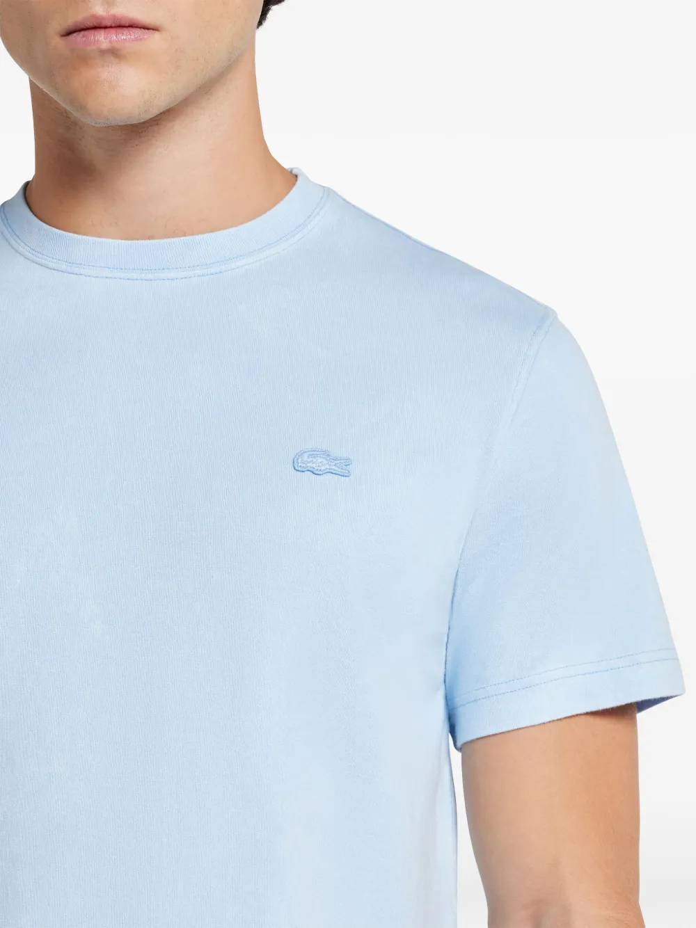 Lacoste T-shirt met logopatch Blauw