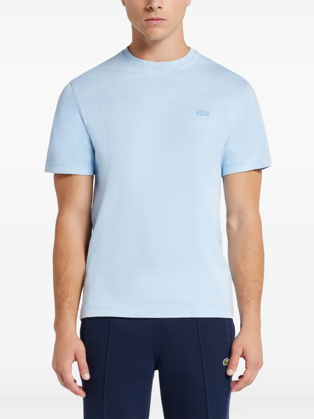 Lacoste T-shirt met logopatch Blauw