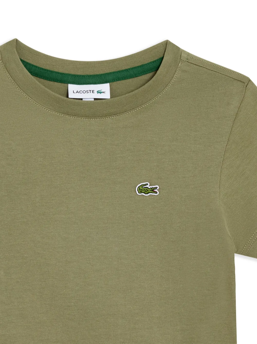 Lacoste T-shirt met logopatch Groen