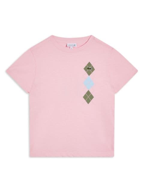 Lacoste t-shirt med argyletryck