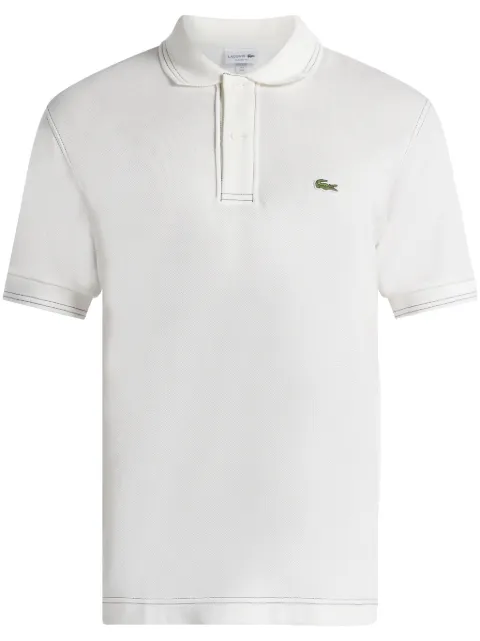 Lacoste logo-patch polo shirt 
