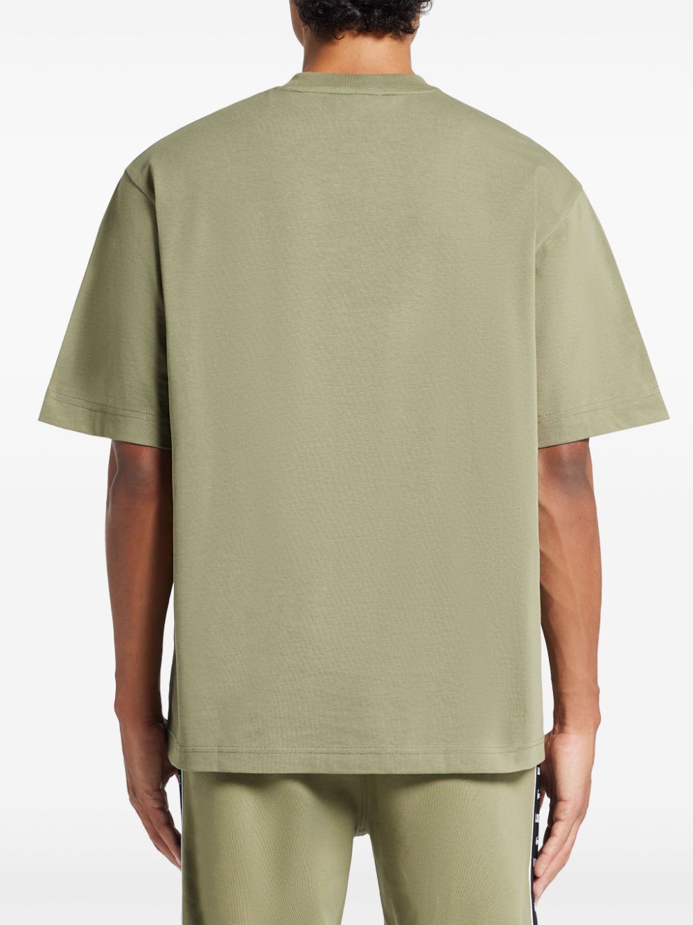 Shop Lacoste Logo-appliqué T-shirt In Green