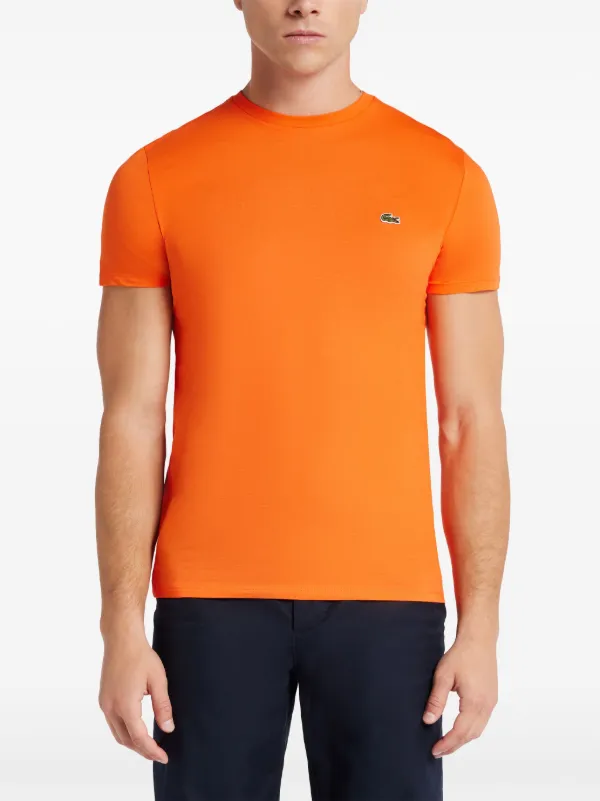 Tee shirt lacoste orange deals